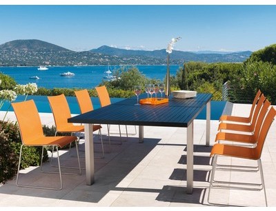 Salon de jardin design dynamic mandarine - VLAEMYN
