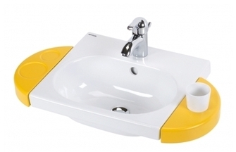 CPS Sélection Lavabo mural 43x38cm avec accessoire