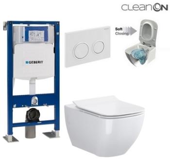 GEBERIT Pack wc suspendu, cuvette sans bride, abat