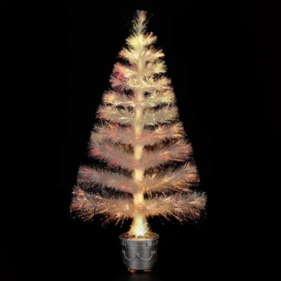 Sapin de noël dintérieur LED - 1,2 m. - Transpare