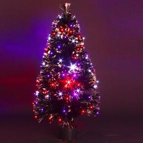Sapin de Noël en fibre optique Barnaby H110 cm
