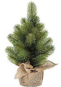 Sapin artificiel, 27 cm, avec jute