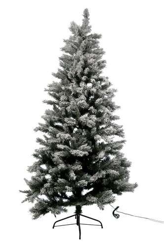 Sapin Noël enneigé lumineux