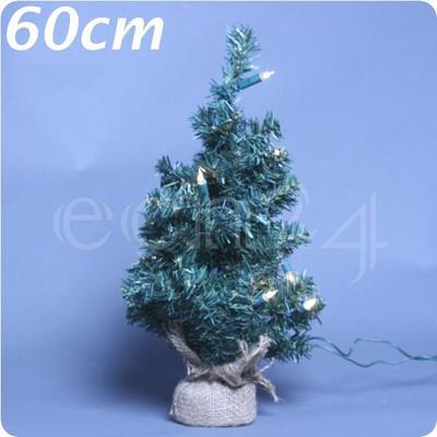 Mini-arbre de Noël avec 10 lampes blanches 60 cm