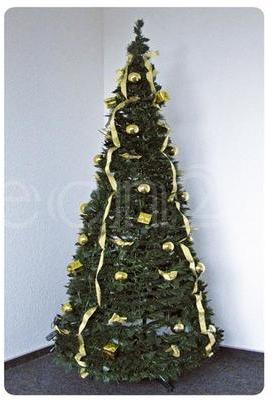 Arbre de Noël 1 8 m décoré et illuminé vert-or Arbre de Noël 1 8 m décoré