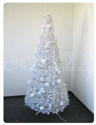 Arbre de Noël 1 8 m décoré et illuminé blanc Arbre de Noël 1 8 m décoré