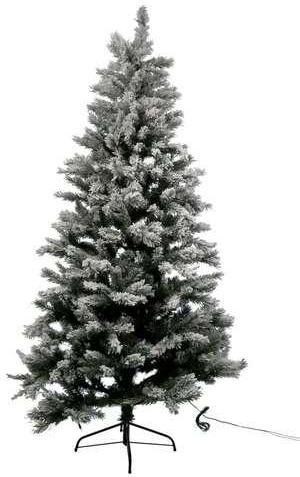 Sapin Noël enneigé lumineux