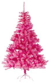Sapin de Noël artificiel - coloris rose fluo