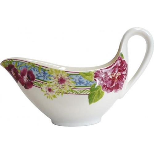 Saucière en faïence Millefleurs