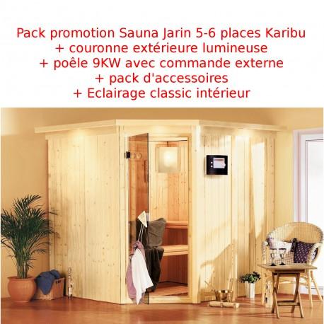 Promotion sauna dangle JARIN + couronne + poêle 9