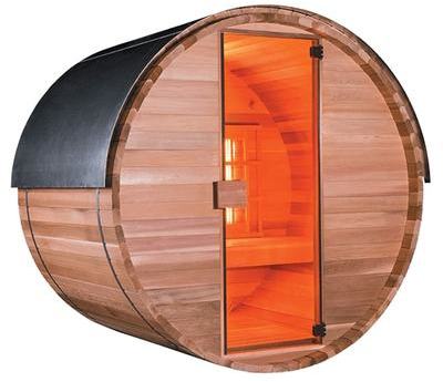 Sauna infrarouge extérieur BARREL IR 150 cm 3 pers