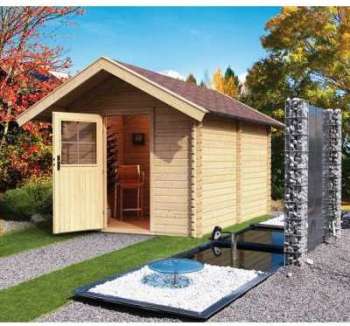 Sauna d extérieur Chalet 3 - 5 à 6 places avec grand Sauna d extérieur Chalet 3