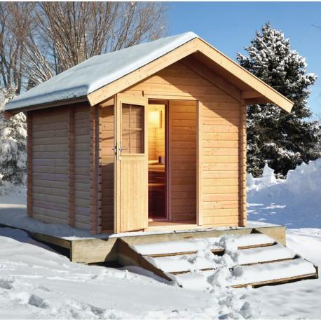 Sauna dextérieur Chalet 2 - 5 à 6 places 38mm KAR