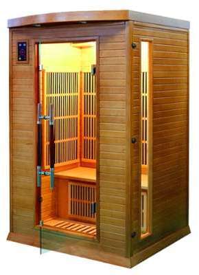 Sauna Infrarouge Soleil rouge - 2 places déstockage Sauna Infrarouge Soleil rouge