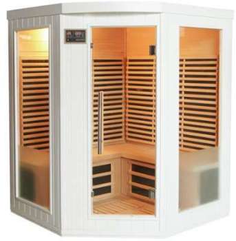 Sauna d angle infrarouge émetteurs carbone 2200W 3-4 Sauna d angle infrarouge émetteurs