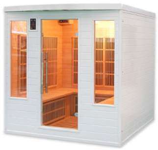 Sauna infrarouge cabine 5-6 places SOLEIL BLANC CL