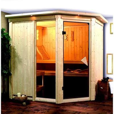 Sauna traditionnel 68mm 3 places dont 2 allongées