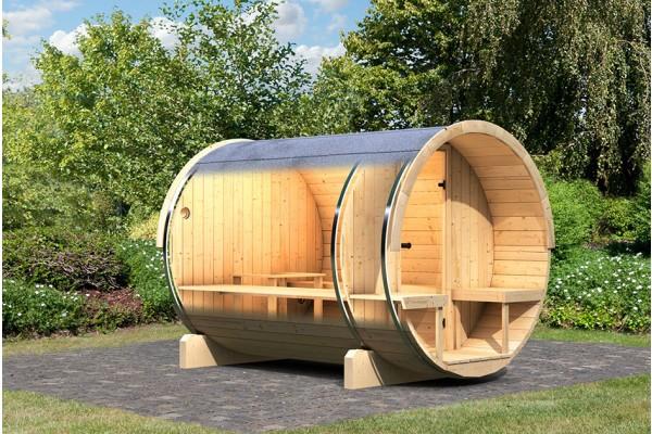 Sauna vapeur extérieur Baril 2 sans poêle