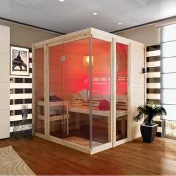 Sauna traditionnel d intérieur Paavo 4 à 5 places 40mm Sauna traditionnel d intérieur