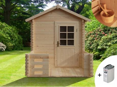 Sauna dextérieur 2/3 places HUVILA III + poêle 6k