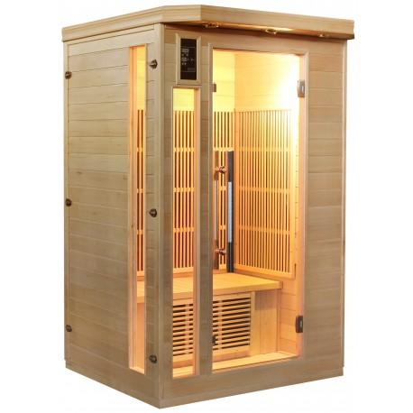 Sauna infrarouge 2 places - panneaux fibre de carb