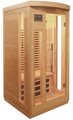 Sauna infrarouge panneaux carbone 1500W 1 place - SNÖ Sauna infrarouge panneaux