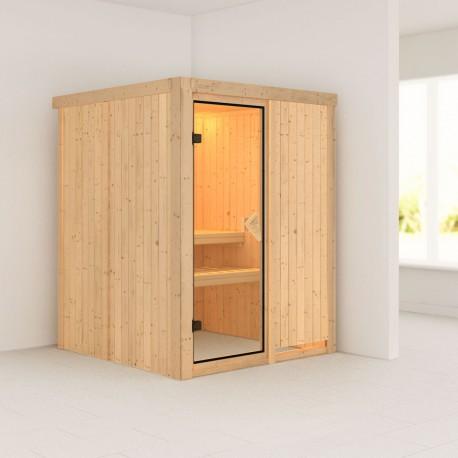Sauna prêt à brancher MINJA 2 à 3 places 68mm KARI