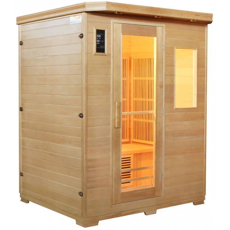 Sauna infrarouge 3 places - panneaux fibre de carb