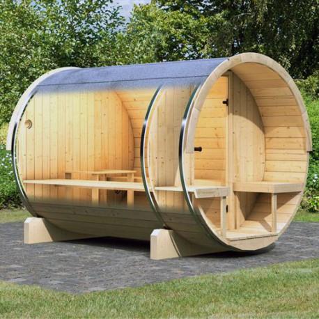 Sauna dextérieur Tonneau 2 - 4 à 6 places en épic
