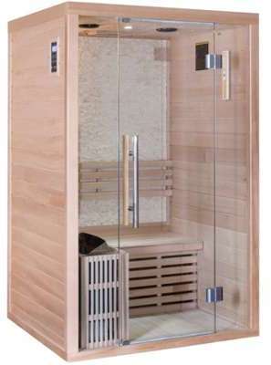 Sauna traditionnel LUXE 2 places SNÖ poêle SAWO 3000W Sauna traditionnel LUXE 2