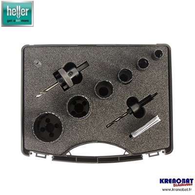Coffret scies cloches HSS 19 22 29 38 44 57 mm PRO Coffret scies cloches HSS
