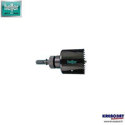 Scie cloche HSS 68 porte-outils hexagonal HELLER Scie cloche HSS 68 porte-outils