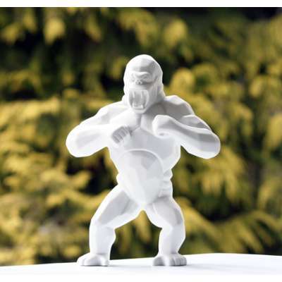 Wild Kong Porcelain by Richard Orlinski