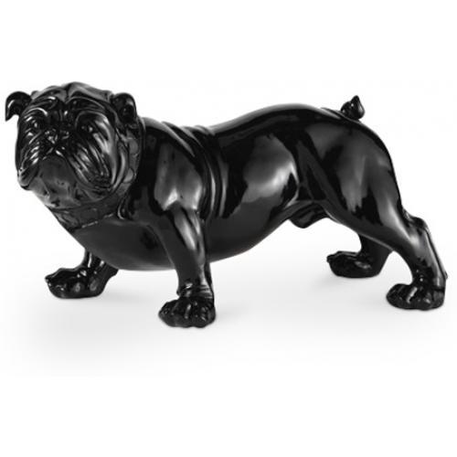 Sculpture décorative design Bulldog - Résine Noir