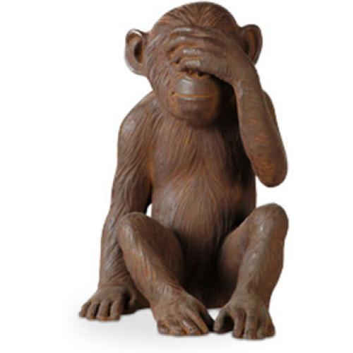 Sculpture design décorative Singe Ne Voit pas le