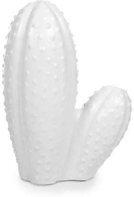 Figurine décorative moyenne Cactus Blanc multicolo