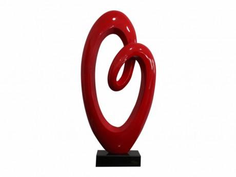 Grande statue CUPIDON en résine - L.36 x H.74 cm