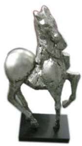 Sculpture Cheval en metal