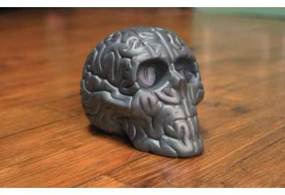 Skull Brain BLACK by Emilio Garcia