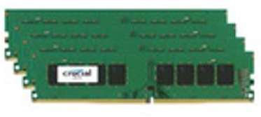 Crucial - DDR4 - 32 Go : 4 x 8 Go - DIMM 288 broch