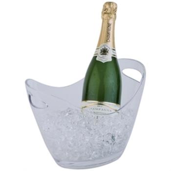 Seau à vin ou champagne APS transparent 2 bouteill