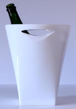 Seau à champagne Quadra blanc - Verrerie de la Mar