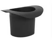 Seau champagne noir forme chapeau