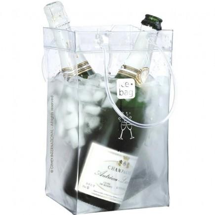 Sac à glace Ice Bag transparent 2 bouteilles