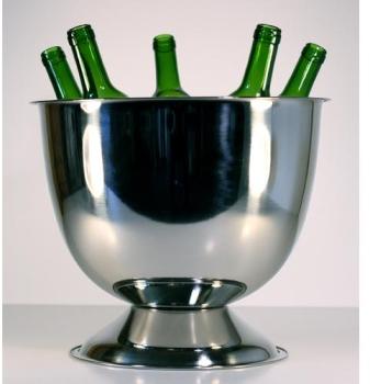 Vasque à champagne Bol en inox pour 5 à 6 bouteill