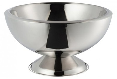 Seau à champagne ronde en métal argenté 43cm Seau à champagne ronde en