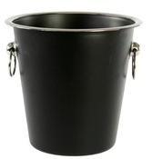 Seau à champagne noir inox D21xH21cm BLACK Seau à champagne noir inox