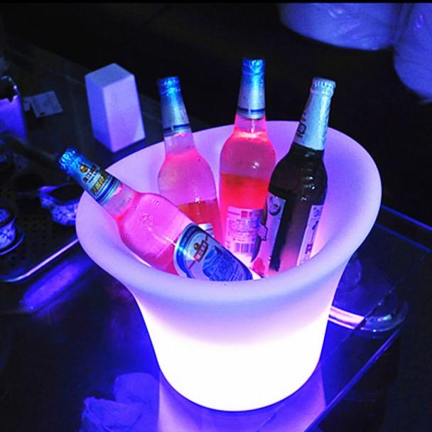 Seau à Champagne lumineux multicolore - Party Seau à Champagne lumineux