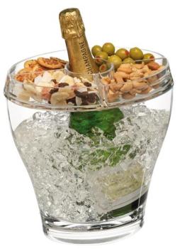 Seau à champagne Millésime avec plateau apéro
