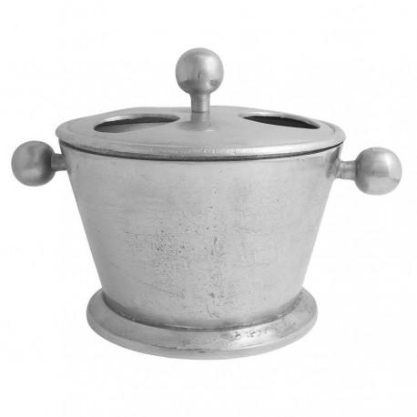 Seau chrome 3 bouteilles Impéria 48cm argent Coté Table Seau chrome 3 bouteilles Impéria